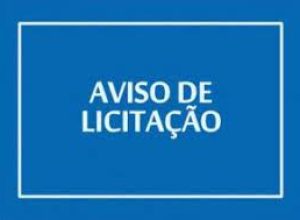 Aviso de licitação