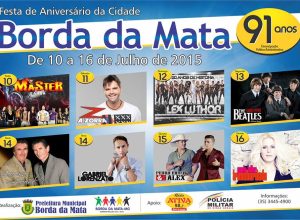 cartaz da Festa da Borda