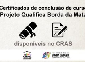 certificados projeto qualifica borda da mata