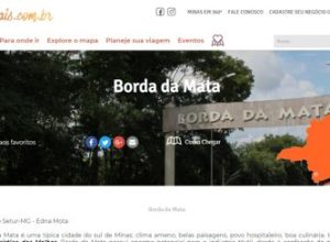 visite borda da mata - portal mg